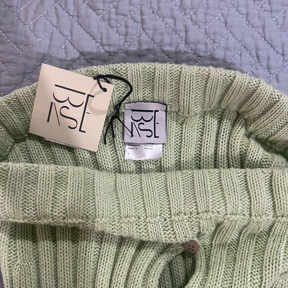 Baserange LouLou Mint Green Knit Skirt w/ Cutouts Small - Picture 5 of 8